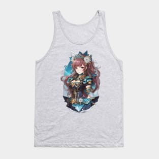 Depths of Cetus: Secrets Unveiled in Anime Character Art Tank Top